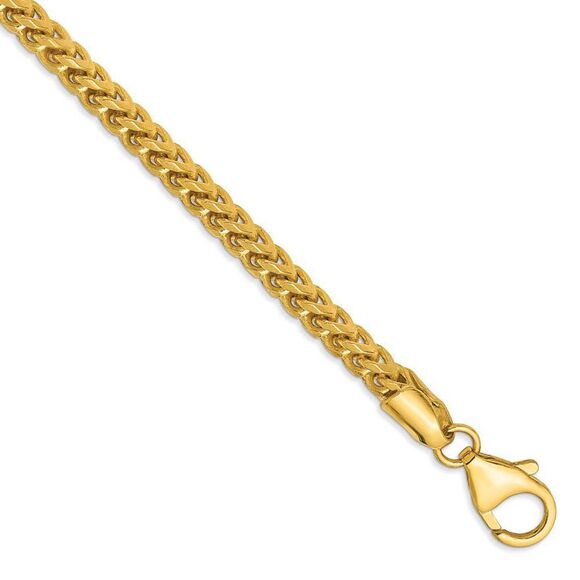 3mm, 14k Yellow Gold, Solid Franco Chain Necklace, 22 Inch - Picture 1 of 7